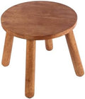 Round Solid Wooden Stool,Plant Stand,Step Stool,Walnut,10" H by zaowofires