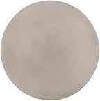 ø15.75'' Concrete Side Table End Table for Outdoor & Living Room, Modern Round Circle Cylindrical Style, Durable and Lightweight, Cement Material, No Assembly, Light Gray - Image 7