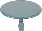 Decor Therapy Simplify Round Pedestal Accent Table, 24" x 15" x 15", Antique Arctic Blue - Image 5