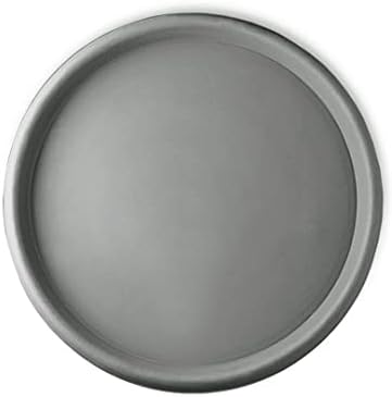 Crescent Garden Universal Round Planter Saucer, Drainage Dish for Pots, Large Plant Dishes Saucer, Outdoor Plant Trays - Ash(19.75" Inner, 22" Outer Diameter) by CrescentGarden