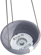 Ecopots Hanging Brussels Round Planter, Slate Grey, 10.5" - Image 5