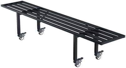 Zhongma One Tier Metal Plant Stand with Wheels L45.67 easy assembly by Zhongma