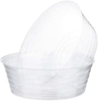 M METERXITY 5-Pack Plastic Plant Saucer, 13.4 Inch Clear Thin Plant Saucer Drip Tray for Indoor/Outdoor, Planter Liners Nursery Pots by MMETERXITY