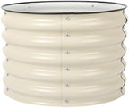 Aoodor 17" Tall 24" Metal Raised Garden Bed, Beige by Aoodor