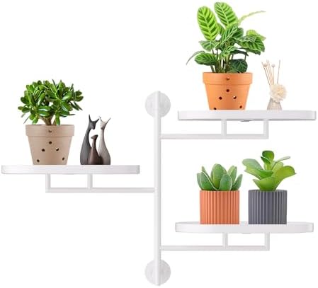 Window Plant Shelf, Wall Mounted Rotating Plant Holder Indoor by YFFSRJDJ