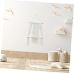 Cabilock Macrame Wall Shelf Handmade Boho Decor Plant Hanger Floating Decorative Wall Hanging - Image 2