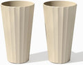 Veradek Column Series Tall Planter - Tapered Outdoor Planter with Shelf by VeradekOutdoor