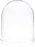 Plymor 4.5" x 6" Glass Display Dome Cloche (Clear Glass Tray Base) by Plymor