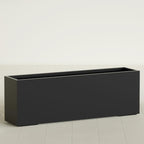 Greenline Leo Tall Rectangular Fiberglass Planter, Outdoor Planter Box by GreenlinePlanters