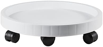 20.5 Inch Planter Caddies Rolling Saucer Caddy with Wheels, Heavy Duty Wheeled Stand for Potted Plant, Round Coaster Roller Base Tray with Casters, Flower Pot Dolly Holder for Indoor Outdoor by NAZKAENPlanterCaddies