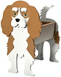 Animal PVC Flower Pot, Cavalier King Charles Shaped Succulent Planter Flower Holder for Garden Patio Balcony Window Sill, for Birthday Pet Lovers, 36x22cm(14x9in) by Unknown