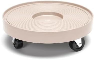 DeVaultEnterprises Devault 12 Inch Plant Dolly, Heavy Duty Rolling Plant Caddy with Wheels for Large Pots and Planters, 500 lb Capacity, Made in USA (1, Gray Mist) by Unknown