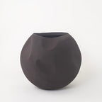 FAB HAB Gaia Handmade Sphere Metal Planter in Mocha Charcoal – Indoor/Outdoor, Lightweight with Drainage Hole - Image 2