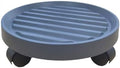 Flower Pot Caddy with Rotating Wheels, Round Rolling Plant Stand Indoor Outdoor Planter Trolley for Plants Large Vases Whiskey Barrels Furniture (7#,Gray) by Unknown