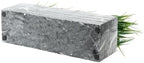 MyGift 14 Inch Artificial Green Grass Plant in Gray Marble Pattern Resin Ribbed Rectangle Planter, Faux Greenery Rectangular Cement Pot Centerpiece Home Décor - Image 7