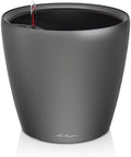 Lechuza Classico LS 43 Charcoal Metallic, Self-Watering Round Planter, D16.9 H15.7 in by LECHUZA