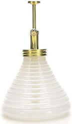 Plant Mister- White Color Glass Bottle & Brass Sprayer (Matt Gold) - Image 4
