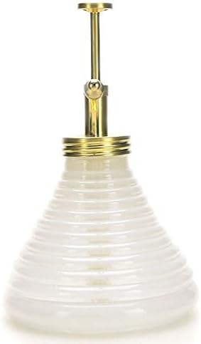 Plant Mister- White Color Glass Bottle & Brass Sprayer (Matt Gold) - Image 4