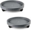 2 Pack of 12.6 Inch Heavy Duty Plant Caddy with Wheels,Rolling Plant Stand Pot Trolley,Wheeled Planter Saucer Tray,Potted Flower Mover Dolly with Casters Round Coaster for Indoor Outdoor by Unknown