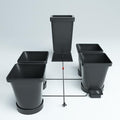 AutoPot 6 Pot XL System (6.6 gal Pot) with 25 gal Collapisble Reservoir - Self-Watering, Gravity-Fed Hydroponic Indoor System, Black by AutoPot