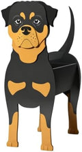 Animal PVC Flower Pot, Rottweiler Shaped Succulent Planter Flower Holder for Garden Patio Balcony Window Sill, for Birthday Pet Lovers, 27x17cm(11x7in) by Unknown