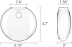 Mkono Wall Hanging Glass Terrariums Planter Flower Vase for Hydroponics Plants - Image 5