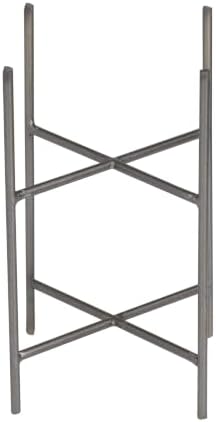 Deco 79 Metal Small Brushed Dome Planter with Removable Stand, Set of 2 12", 9"H, Gray - Image 5