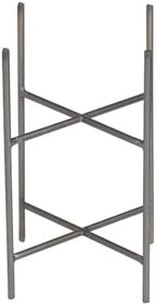 Deco 79 Metal Small Brushed Dome Planter with Removable Stand, Set of 2 12", 9"H, Gray - Image 5