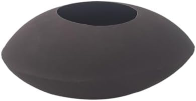 Fab Habitat Cairn Handmade Bowl Metal Planters in Mocha Charcoal - Large, Indoor/Outdoor, Lightweight with Drainage Holes - Image 3