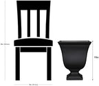 Resin Planter Urn, Black Square Planter,Easy Knock-Out Drainage Holes - Image 6