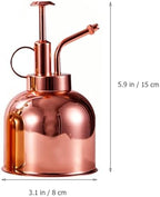 Vintage 300ml Watering Bottle with Pump Stainless Steel Sprayer for Plants - Image 2