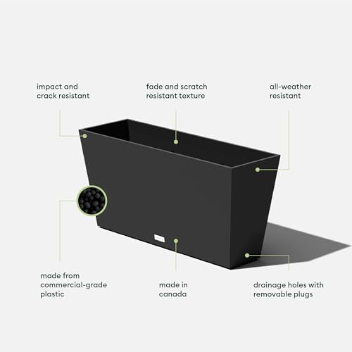 Veradek Pure Series Midori Planter - Wide Outdoor Planter - Image 3
