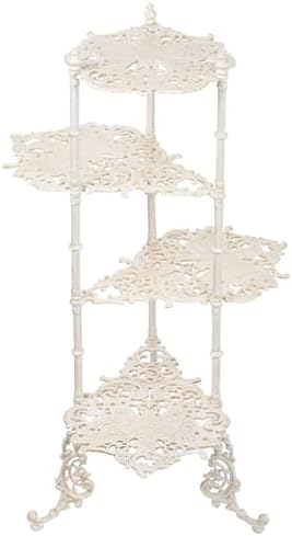 Sungmor Vintage Cast Iron 3-Tier Plant Stand, 36 Inch Tall, Antique White by Sungmor