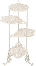 Sungmor Vintage Cast Iron 3-Tier Plant Stand, 36 Inch Tall, Antique White by Sungmor