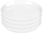 OUPSAUI 4 Pack Clear Plant Saucer 4 6 8 10 12 14 16 18 20 22 Inch Plant Trays for Pots, Plastic Extra Large Planter Saucers for Outdoors Indoors, Drip Catcher Water Tray for Plants (18 Inch) by OUPSAUI