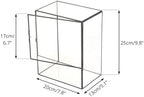 NCYP Close Glass Terrarium with Door - 7.8 x 5.1 x 9.8 Inches Landscape Clear Glass Planter for Small Tropical Plants, Moss Wall - Indoor Tabletop Centerpiece, Garden Decor (Terrarium Only) - Image 5