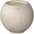 Kante Accent Round Sphere Weathered Concrete Planter 19.3" Dia, Outdoor by Unknown