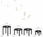 Zhongma Set of 4 Heavy Duty Sturdy Metal Plant Stand Indoor Fully Assembled - Image 4