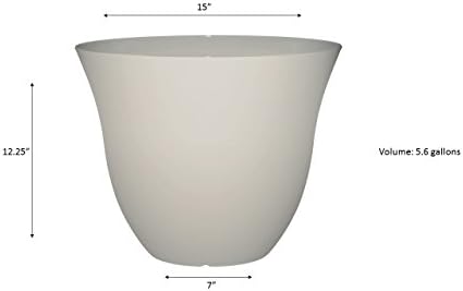 15" Honeysuckle Planter in Vanilla - Image 5