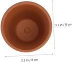 Red Clay Succulent Planter Pots with Saucers 8x8cm 5pcs Set Breathable Terracotta Containers for Indoor and Outdoor Plant Decoration - Image 2