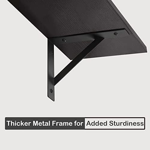 DINZI LVJ Long Wall Shelves, 47.3Inch Wooden Floating Shelves with Brackets - Image 4