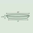 Bloem Terra 24" Round Plastic Plant Saucer, Lightweight UV-Resistant Indoor/Outdoor Flower Pot Tray - Fits 24-inch Planter Pots, Terra Cotta, 2-Pack - Image 2