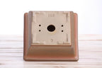 Willow Bonsai Ceramics Square Bonsai Pot 6 Inch – Low‑Profile Square Ceramic Bonsai & Succulent Pot with Accentuated Rim, High‑Fired Frost‑Proof Stoneware, Handmade in USA (Deep Stone, 6inch) - Image 6