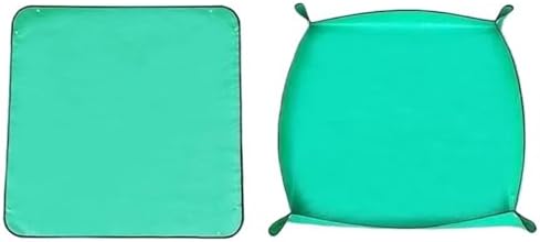 2 PCS Repotting Mat for Indoor Plants, Waterproof Succulent Potting, Foldable Reusable Soil Change for Patio by Unknown