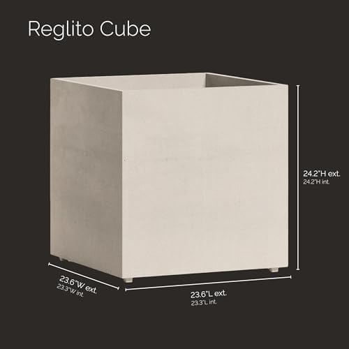 Reglito Cube Planters for Outdoor Plants, Square Indoor/Outdoor - Image 2