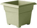 Root & Vessel Countryside Square Tub Planter, Sage, 18-Inch by Novelty