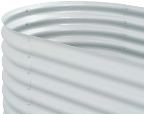 Galvanized Steel Raised Garden Bed 63x31.5x31.9 Inch Silver Planter - Image 7