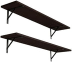 DINZI LVJ Long Wall Shelves, 31.5" Wall Mounted Shelves with Metal Brackets by DINZILVJ