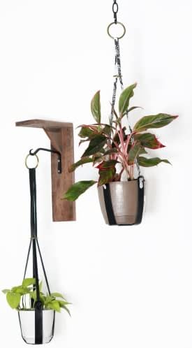 Genuine Leather Plant Hanger + Pot | Minimalist Hanging Planter | Modern Indoor/Outdoor Décor - Image 2