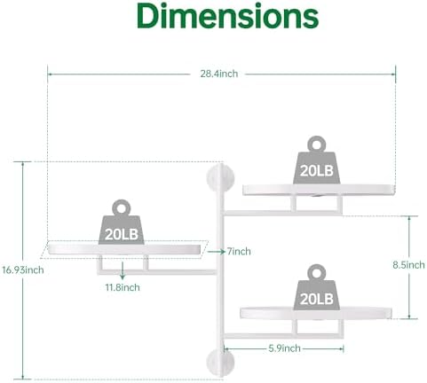 Window Plant Shelf, Wall Mounted Rotating Plant Holder Indoor - Image 4